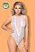 Боди Candy Girl Vesta из кружева со вставками из сетки