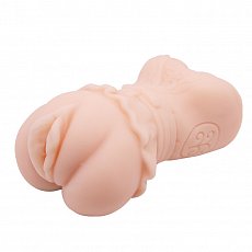 Мастурбатор Crazy Bull 3D Vagina с эффектом смазки и вибропулей
