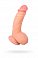 Фаллоимитатор на присоске с мошонкой RealStick Elite 18,5 см
