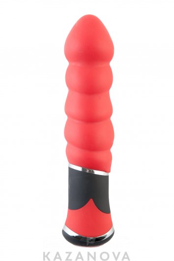 Фото-2 Вибратор ToyFa Black&Red многопрограммный красный 11 см 334