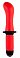Вибратор ToyFa Black&Red с двойным мотором силиконовый красный 340