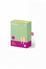 Менструальные чаши Satisfyer Feel Secure из силикона оранжевые 2 шт.
