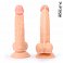 Фото-1 Фаллоимитатор EroWoman Realistic телесный реалистичный с мошонкой на присоске 20,5 см