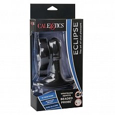 Массажер простаты California Exotic Eclipse с пультом д/у из силикона черный
