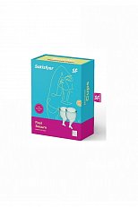 Менструальные чаши Satisfyer Feel Secure из силикона зеленые 2 шт.