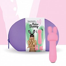 Минивибратор Feelz Toys Mister Bunny с 2 сменными насадками
