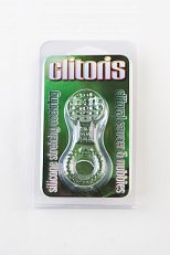 Насадка силиконовая Clitoris для стимуляции клитора из силикона прозрачная