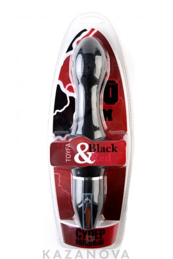 Фото-2 Вибратор ToyFa Black&Red с 10 режимами вибрации черный 352