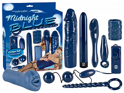 Секс-набор Midnight Blue 9 предметов синий