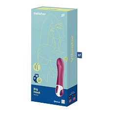 Вибратор Satisfyer Big Heat с функцией нагрева красный