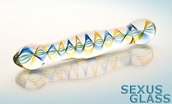 Фаллоимитатор стеклянный Sexus Glass 17,5 см