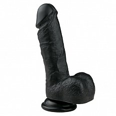 Фаллоимитатор EasyToys Realistic Dildo реалистичный черный 17,5 см